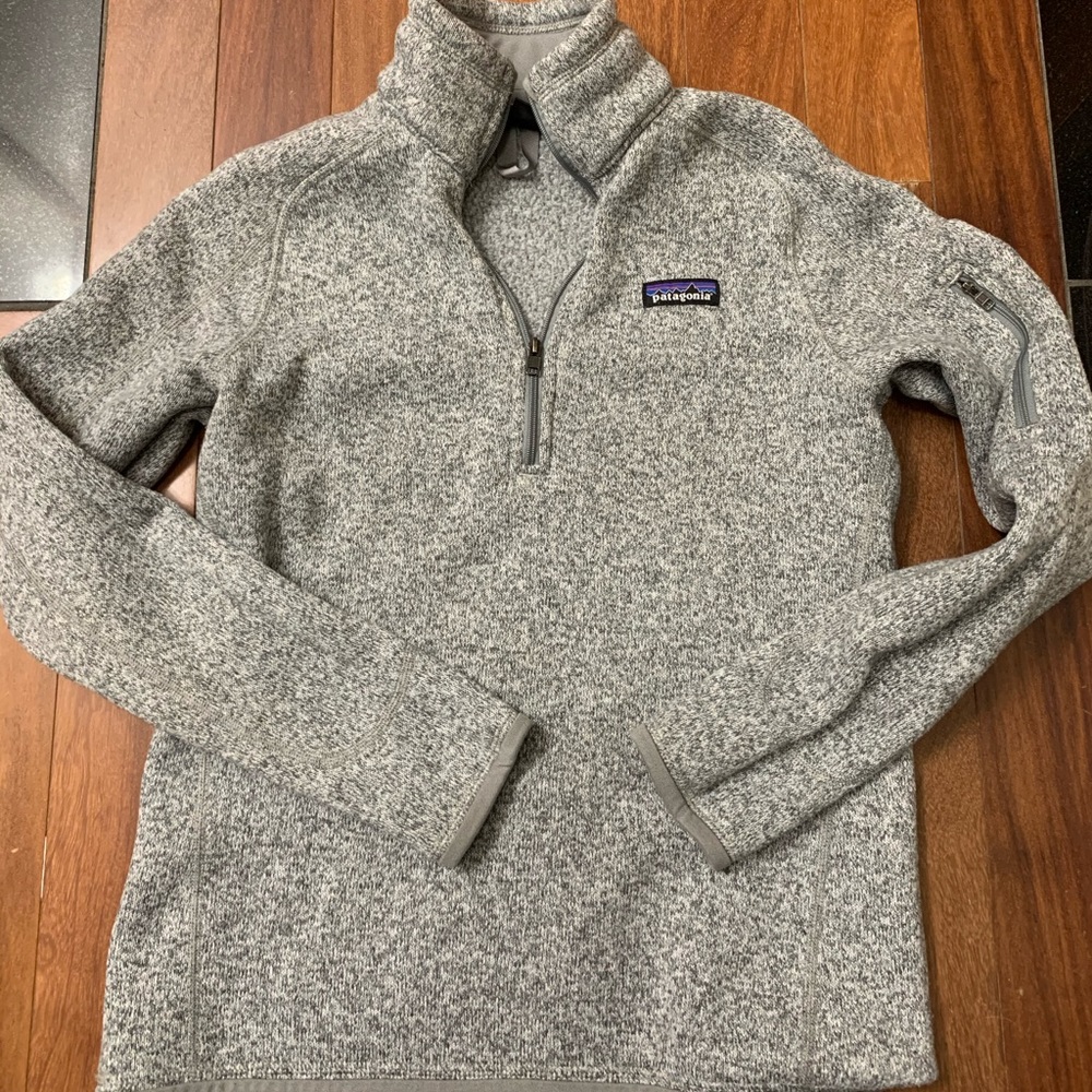 Patagonia Fleece Pullover 1/4 zip heather gray